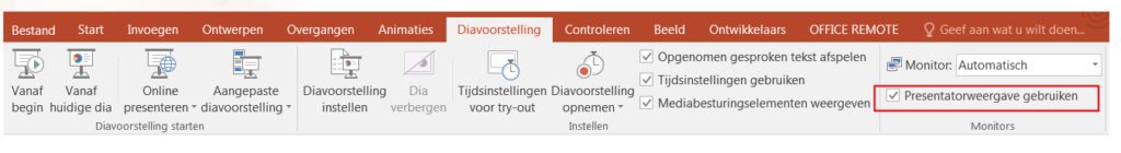presentatorweergave