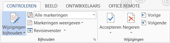 wijzigingen bijhouden